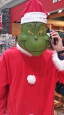 Grinch on the phone