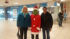 Grinch in front of PrimeCARE Health 