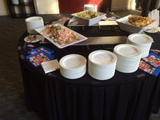 The amazing buffet -  Thanks Delta Chefs! 