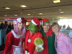 Mrs. Claus meets the Grinch!