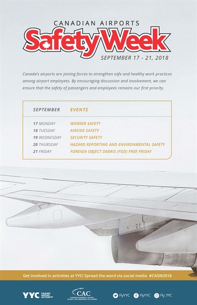 YYC is celebrating Canadian Airports Safety Week