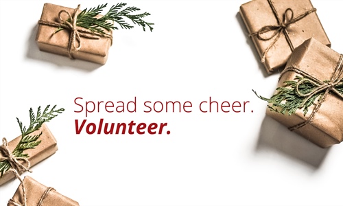 Volunteer to wrap up cheer!