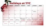 Holidays at YYC