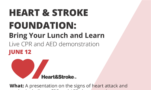 Heart and Stroke Foundation AED Lunch and Learn