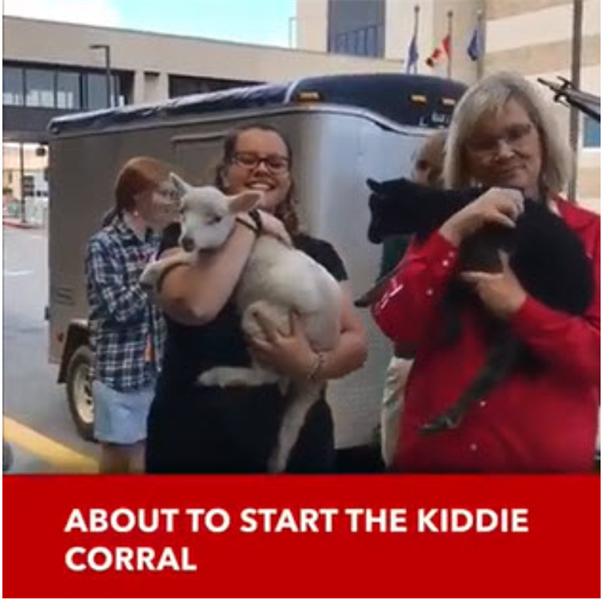 Kiddy Corral today from 1 to 4 p.m.