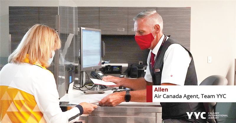 Air Canada's Allen 'checks in' with guests