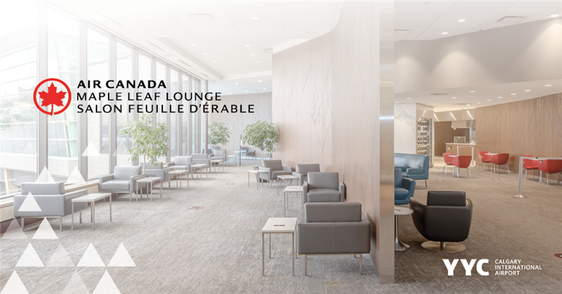 Air Canada’s Maple Leaf Lounge reopens at YYC