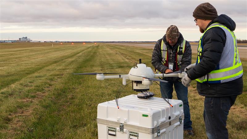 There’s a drone for that: West airfield pavement evaluation underway