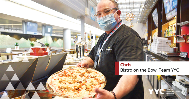 Chris from Bistro keeping YYC full of pizza
