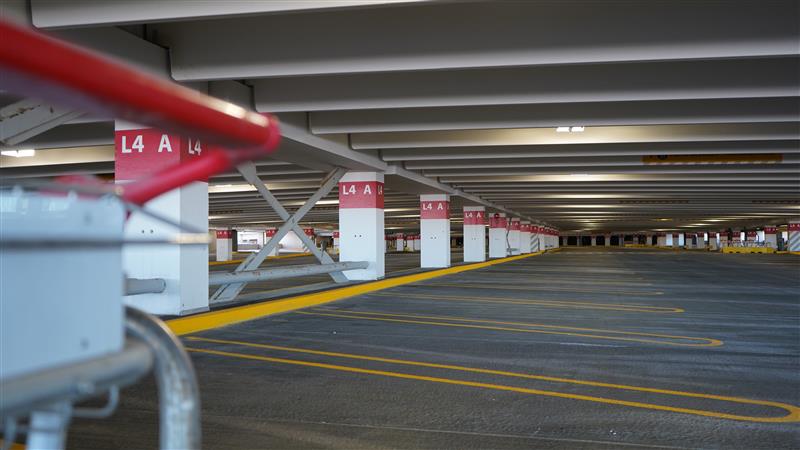 Lights, paint, action! Our parkade had a significant glow-up and is now open to the public.